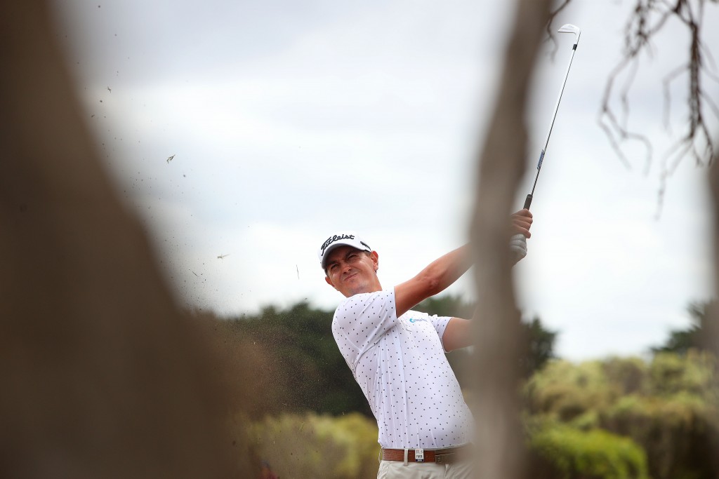 Jason Scrivener caught fellow Aussie Nick Flanagan to share the lead after the second round of the ISPS Handa Open Vic Open. Picture by GETTY IMAGES