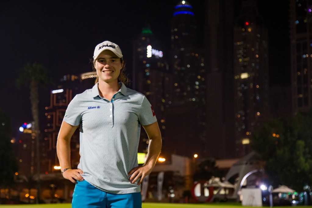 Ireland’s Leona Maguire scored her lowest-ever round in the first round of the Omega Dubai Moonlight Classic. Picture by TRISTAN JONES