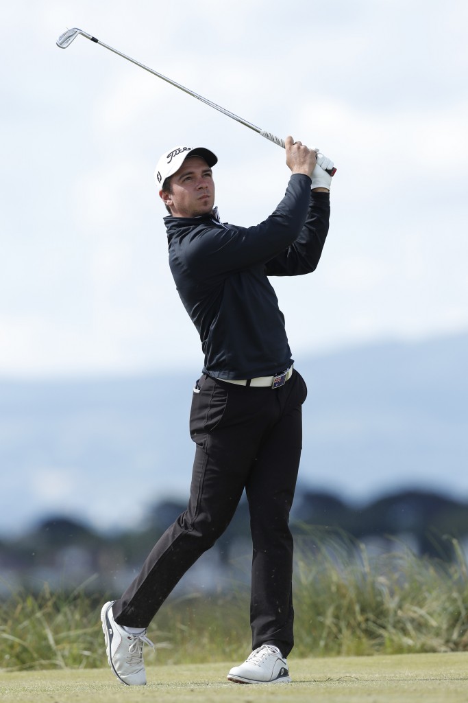David Micheluzzi, who is ranked seventh in the World Amateur Golf Ranking, beat fellow Aussie Kyle Michel at Portmarnock to book a place in the last 32 where he will face Somerset’s Tom Sloman. Picture by THE R&A