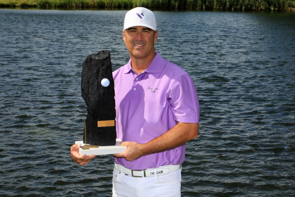WINSTONgolf Senior Open winner Clark Dennis after the American fired a superb 63 to come from six shots back to pip Spain's Masters champion Jose Maria Olazabal in Germany.
Picture by GETTY IMAGES