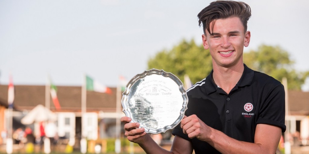 Stoke Park’s Conor Gough was the third player to win the Reid and McGregor Trophy