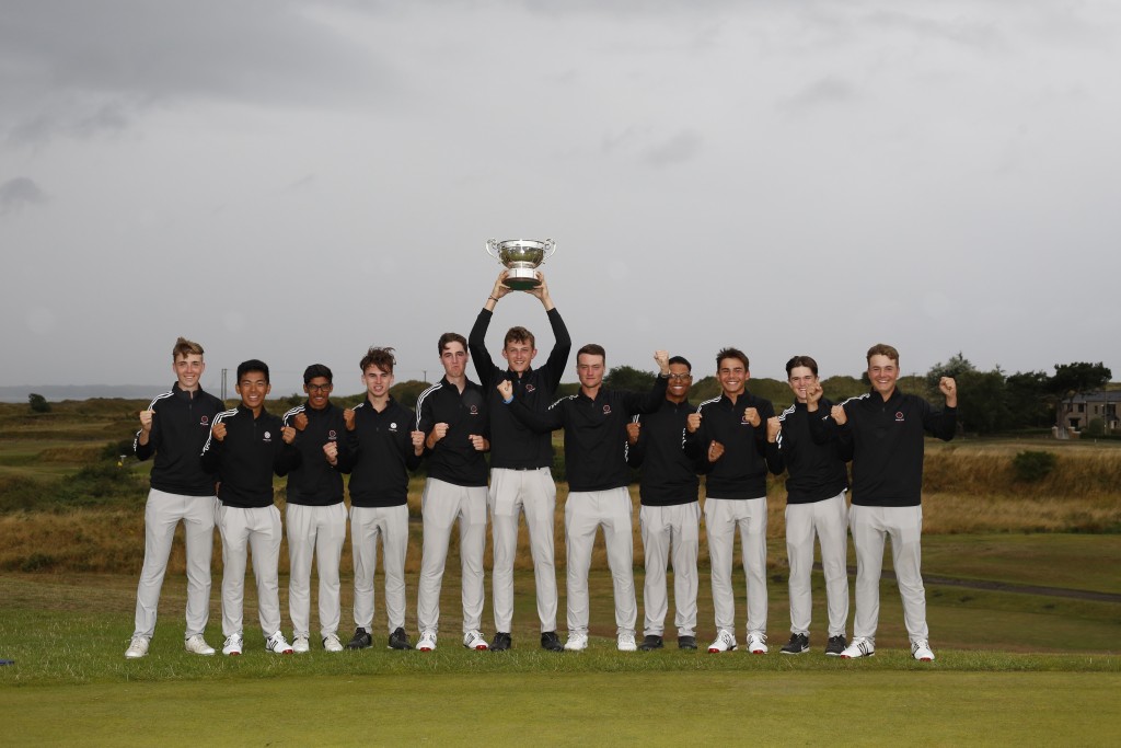 England winners of of the 2019 Boys’ Home Internationals