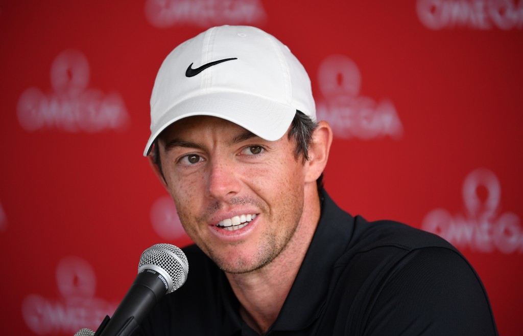 Rory McIlroy before the 2019 Omega European Masters at Crans-sur-Sierre Golf Club
