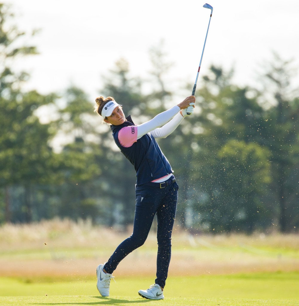 Dutch golfer Anne Van Dam playing in the Scottish Ladies Open at The Renaissance Club