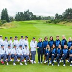 Team USA and the European Team at the offical 2019 Solheim Cup photocall