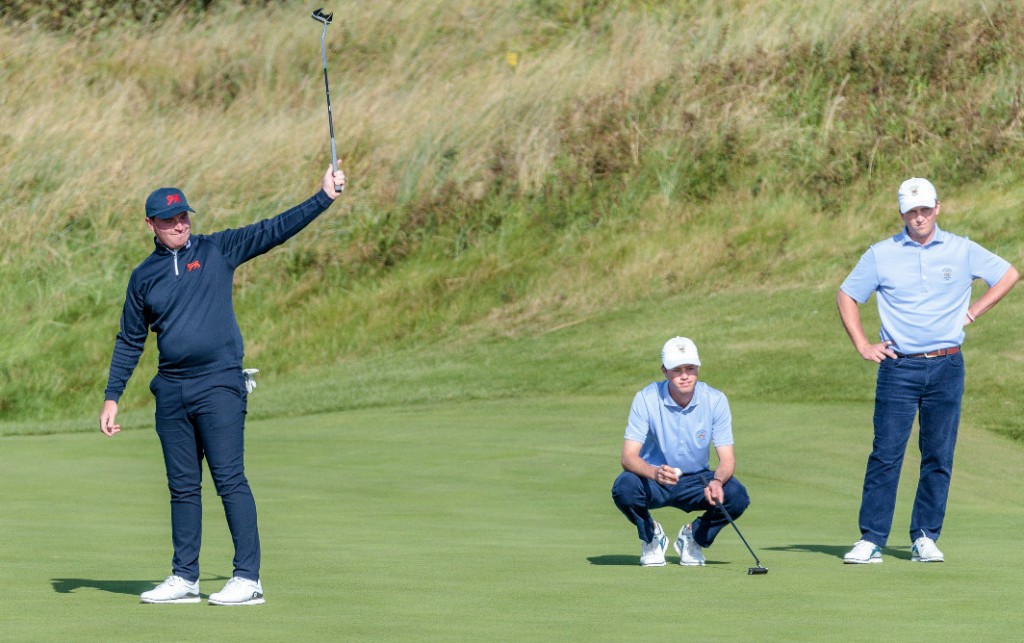 Somerset’s Tom Sloman at the 2019 Walker Cup at Hoylake