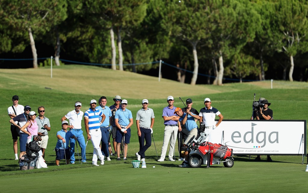 Disabled golfers are now playing in special 36-hole EDGA events alongside European Tour events