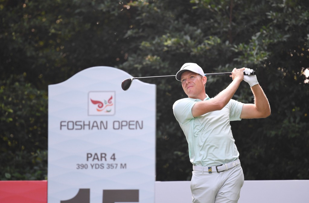 Alexander Knappe playing in the seocnd round of the 2019 Foshan Open