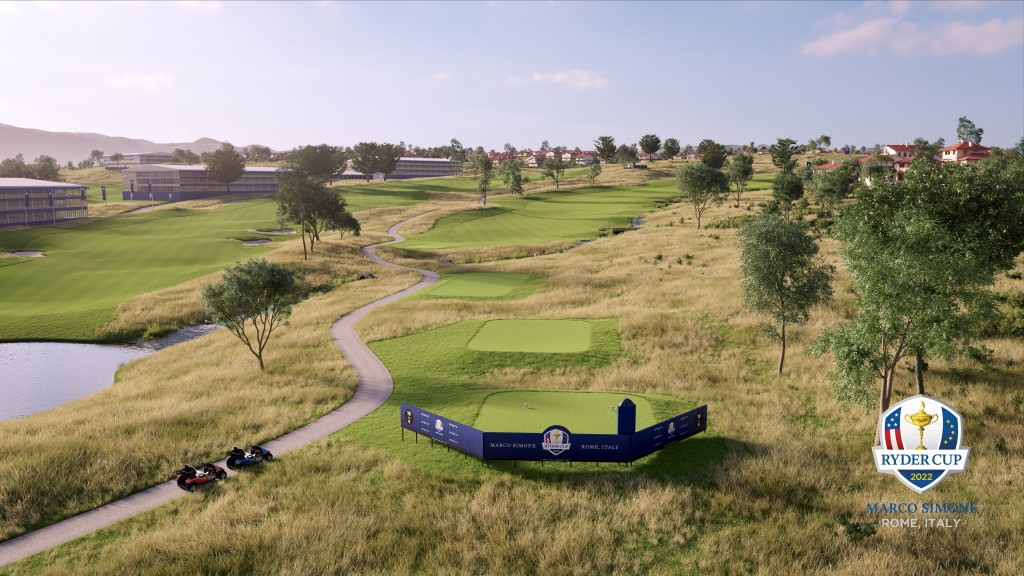 The 10th hole at Marco Simone Golf & Country Club near Rome, which will host the 2022 Ryder Cup