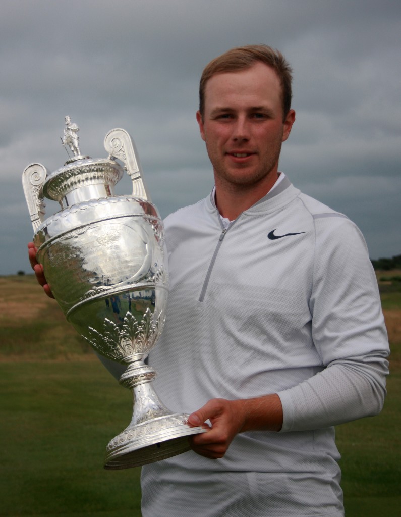 Harry Ellis, from Wentworth Golf Club, winner of the 2017 Amateur Championship at Royal St George’s