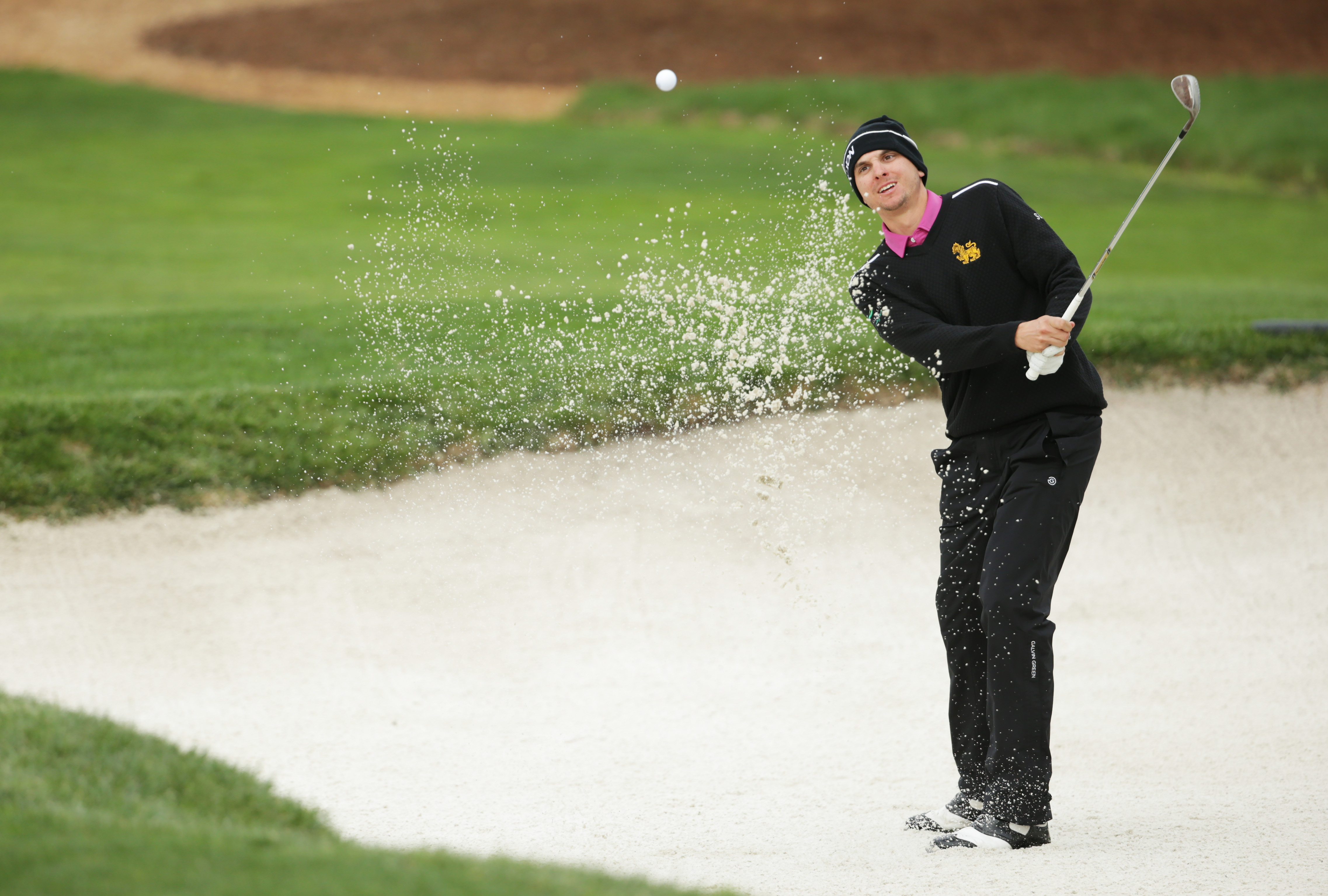 John Catlin led after the first round of the 2019 European Tour Qualifying School, at Lumine