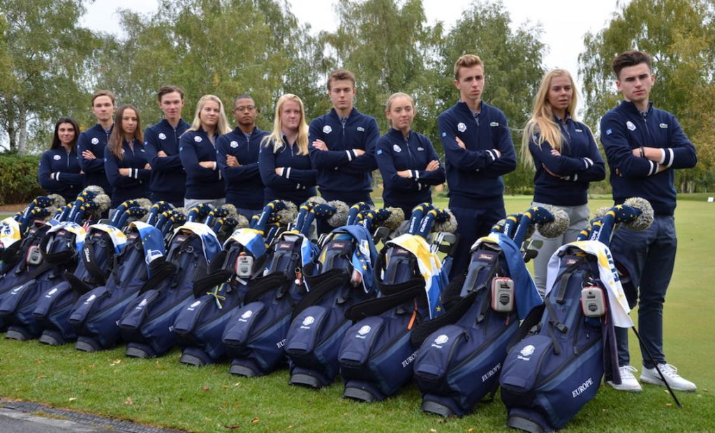 The 2018 European Junior Ryder Cup team at Disneyland Paris Golf