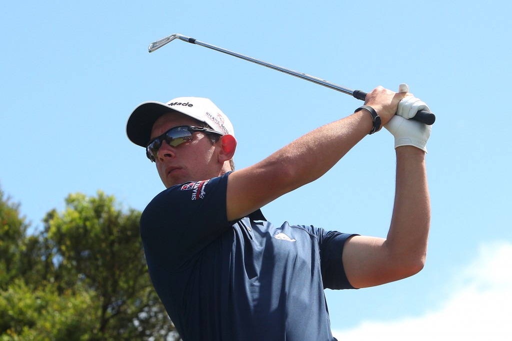 Lucas Herbert first round leader of the 2019 Australian PGA Championship, at RCAV Royal Pines