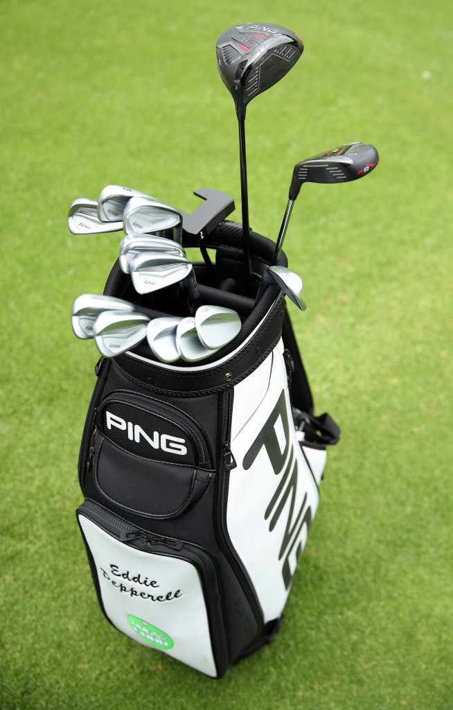 Eddie Pepperell’s bag with Ping clubs he will use on the European Tour in 2020
