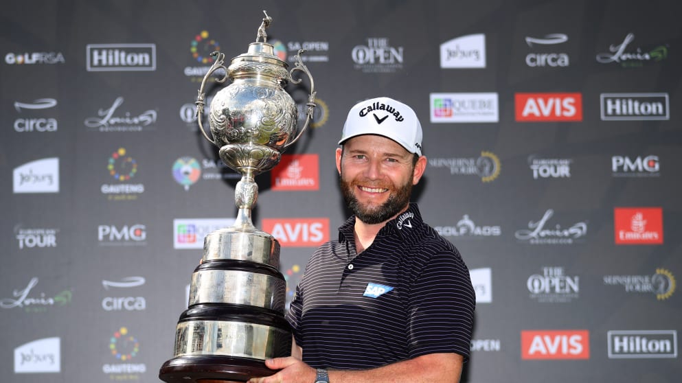 BRANDEN GRACE THE 2020 SOUTH AFRICAN OPEN WINNER HAS COMPLETED THE SOUTH AFRICAN SLAM AFTER WINNING THE ALFRED DUNHILLL CHAMPIONSHIP, THE NEDBANK, JOBURG OPEN AND DIMENSION DATA PRO AM