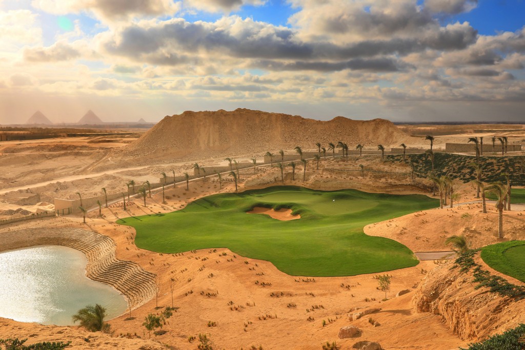 The MENA Tour’s 2020 NewGiza Open will be played at the new NewGiza Golf Club with Egypt’s famous Pyramids as its backdrop
