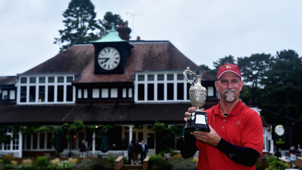 2015 Senior Open winner Marco Dawson at Sunningdale Golf Club