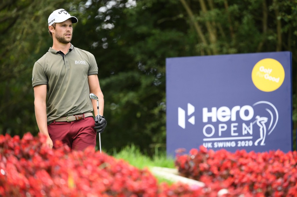Belgium’s Thomas Detry made a bogey at the last hole in the 2020 Hero Open at the Forest of Arden