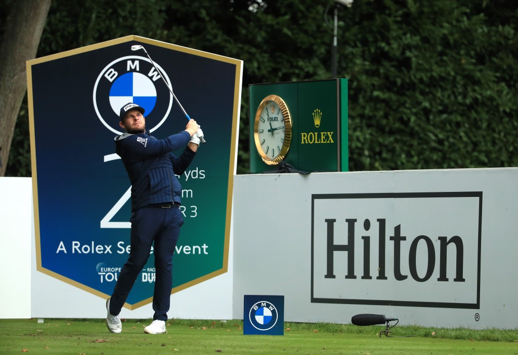 Harleyford Golf Club’s Tyrrell Hatton shared the first round lead of the 2020 BMW PGA Championship at Wentworth