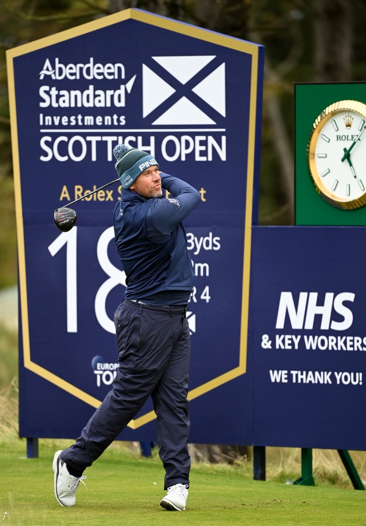 Lee Westwood who shot a 62 in the first round of the 2020 Scottish Open at The Renaissance Club at North Berwick