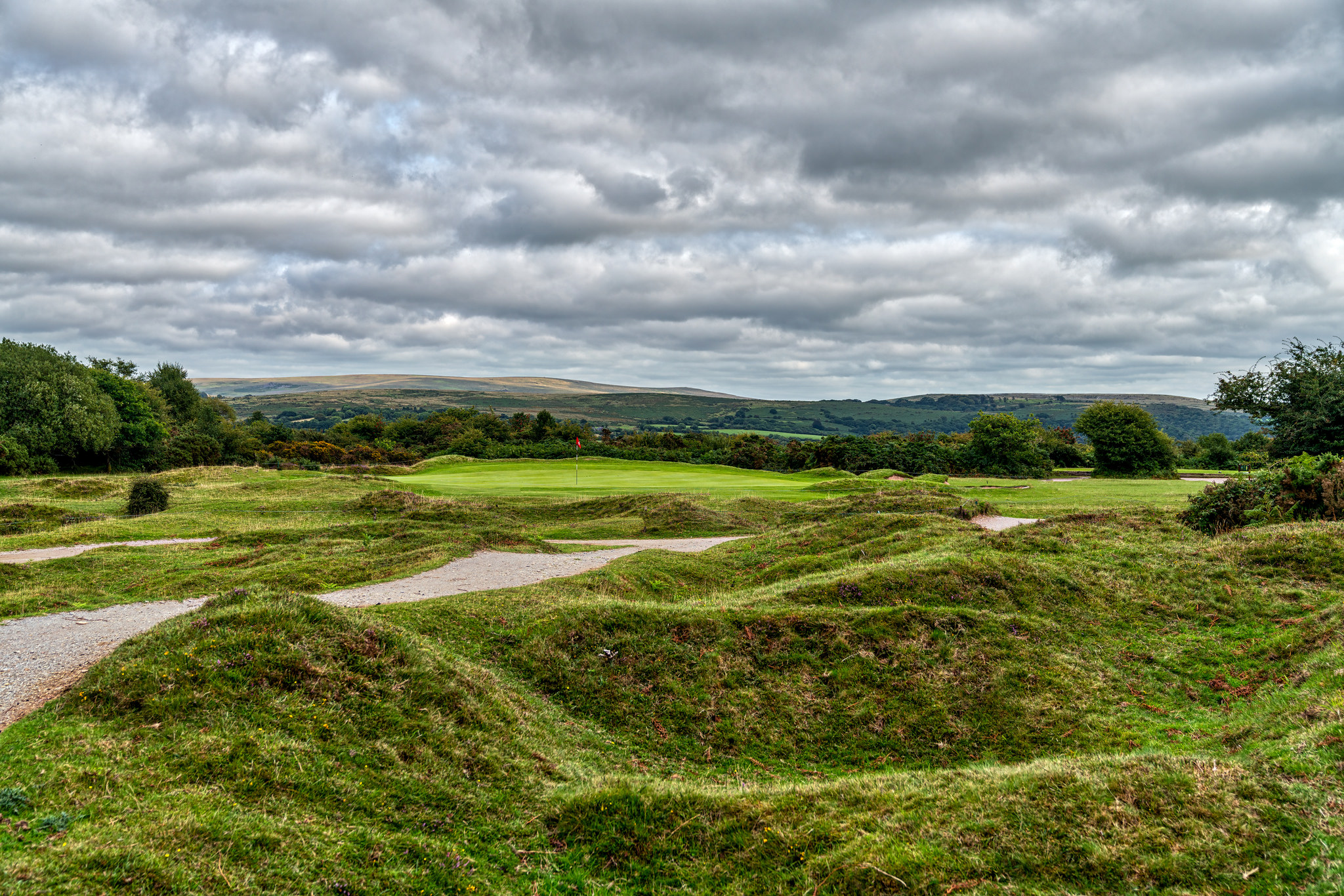 6th green over humps