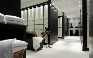 Espace Wellness Center locker room at Argentario