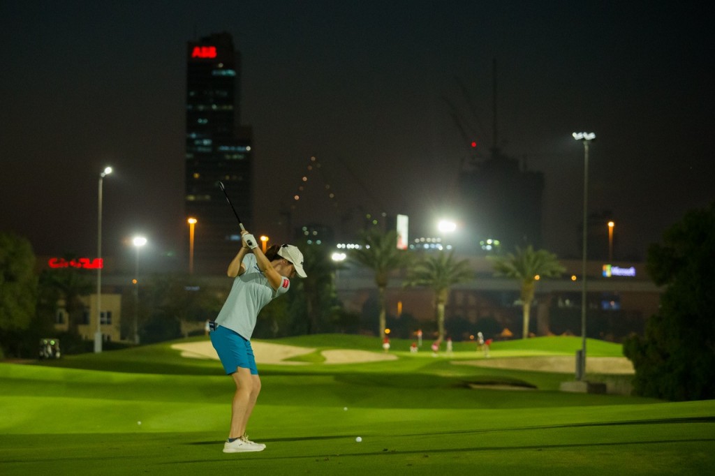 Ireland’s  former World No. 1 Amateur golfer – Leona Maguire – made nine birdies after playing the last six holes under the lights on the Faldo Course. Picture by GETTY IMAGES