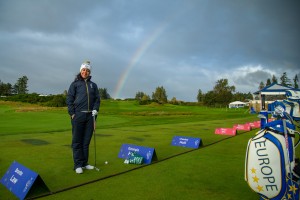 Georgia Hall’s rainbow on the range