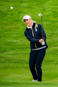 Charley Hull in practice