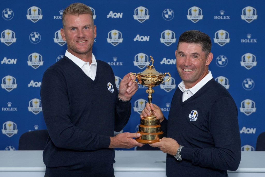 Ryder Cup vice-captain Robert Karlsson (left) and Padraig Harrington, the 2020 European captain at Whistling Straits