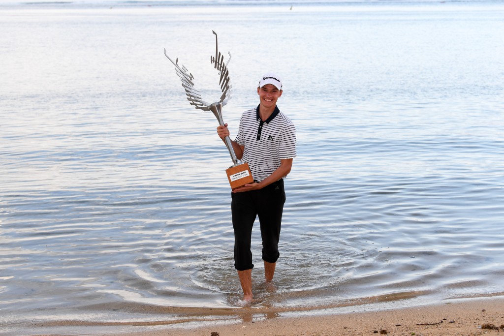 2019 AfrAsia Bank Mauritius Open winner Rasmus Højgaard – third youngest winner in European Tour history