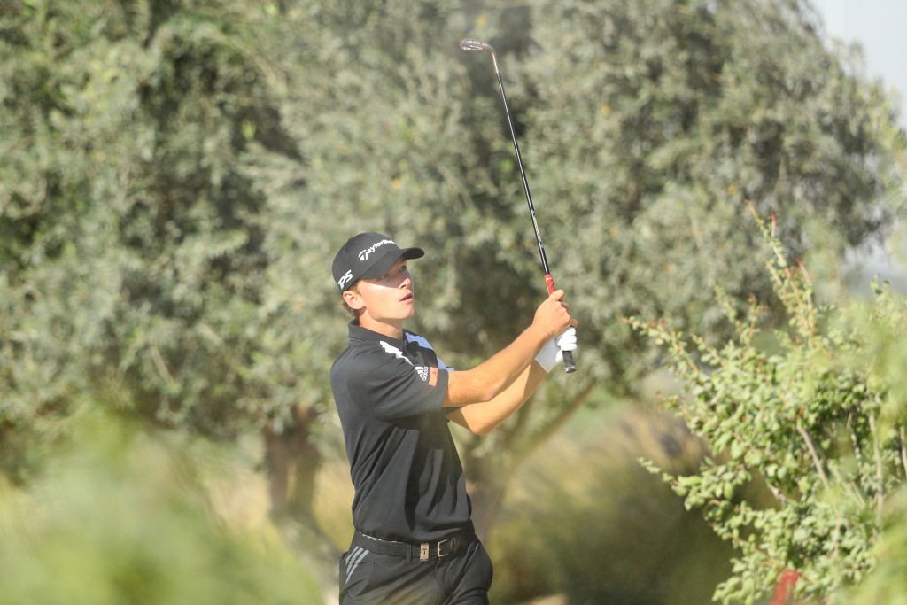 Denmark teenager Nicholai Højgaard first round leader in the 2020 Commercial Bank Qatar Masters at Education City Golf Club